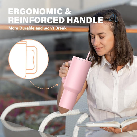 1200ML Stainless Steel Tumbler Hot and Cold with Handle