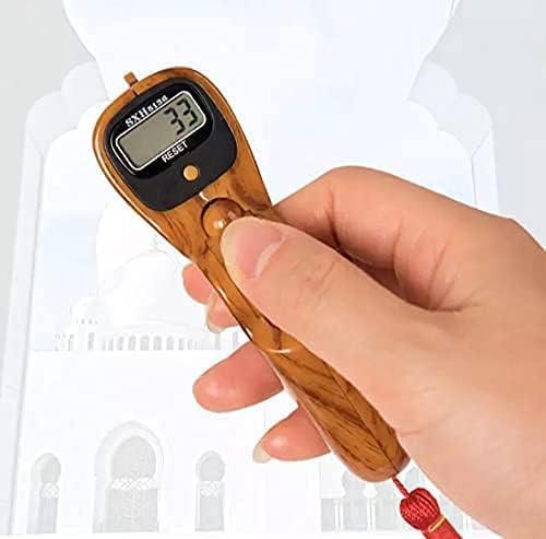 Digital Prayer Counter, LCD Display Finger Tally Counter with Tassel for Rosary, Jaap Mala (Multi Color)