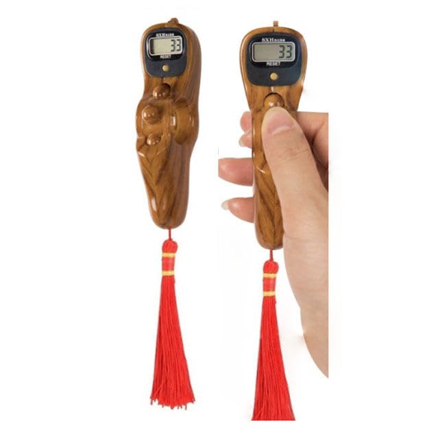 Digital Prayer Counter, LCD Display Finger Tally Counter with Tassel for Rosary, Jaap Mala (Multi Color)