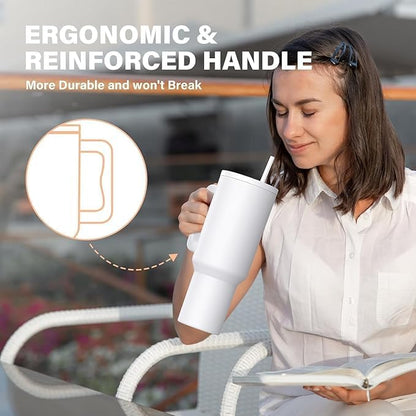 1200ML Stainless Steel Tumbler Hot and Cold with Handle