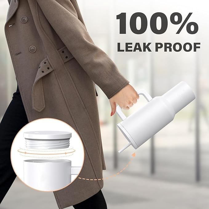 1200ML Stainless Steel Tumbler Hot and Cold with Handle