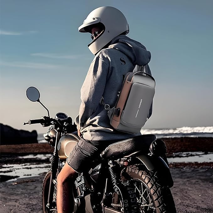 Sling Bag for Men & Women | Anti-Theft Crossbody Bag with USB Charging Port | Stylish Chest Shoulder Bag