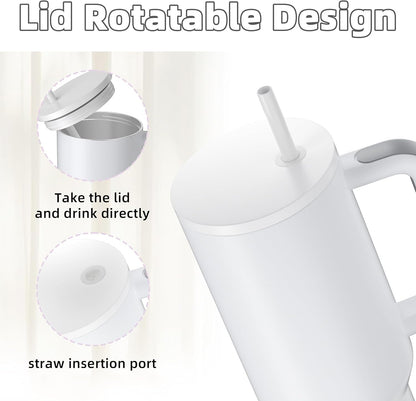 1200ML Stainless Steel Tumbler Hot and Cold with Handle