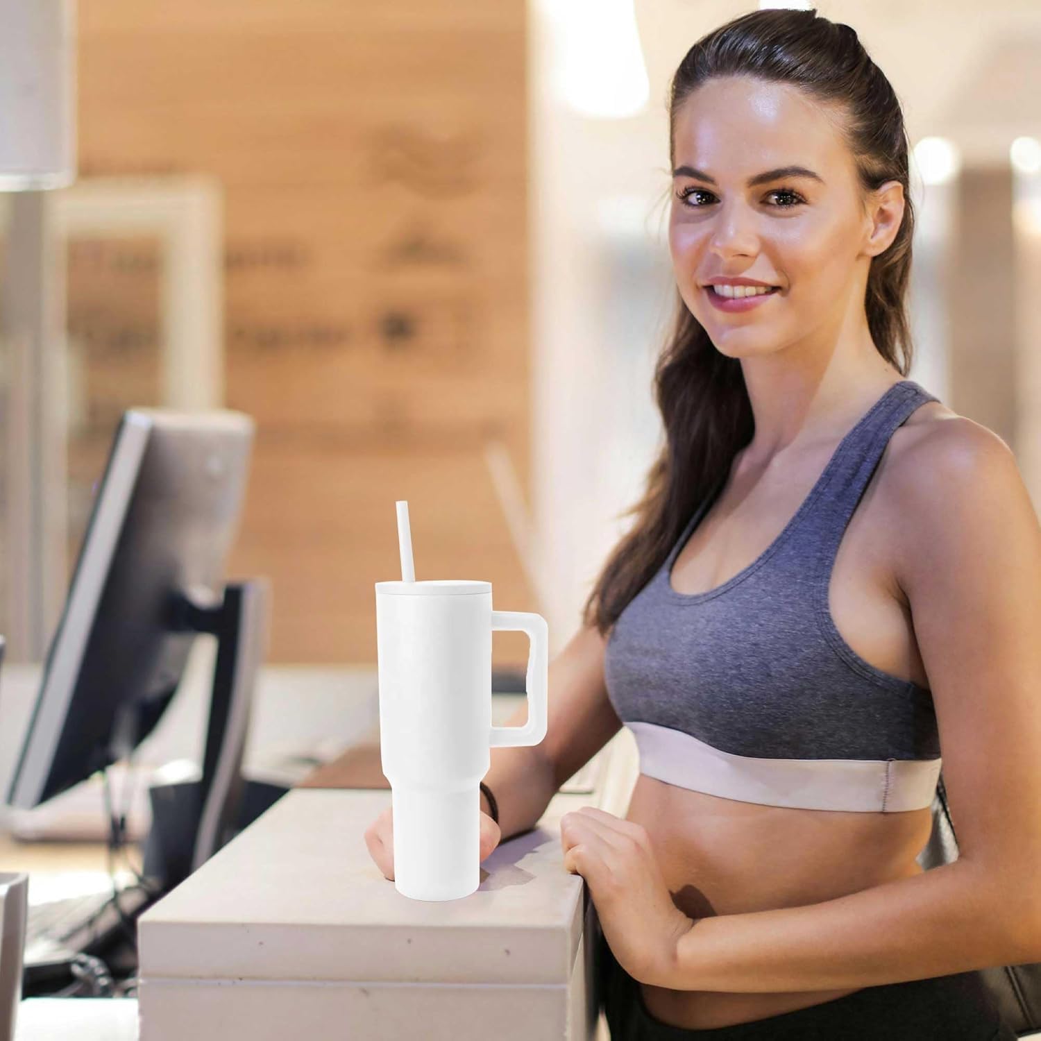 1200ML Stainless Steel Tumbler Hot and Cold with Handle