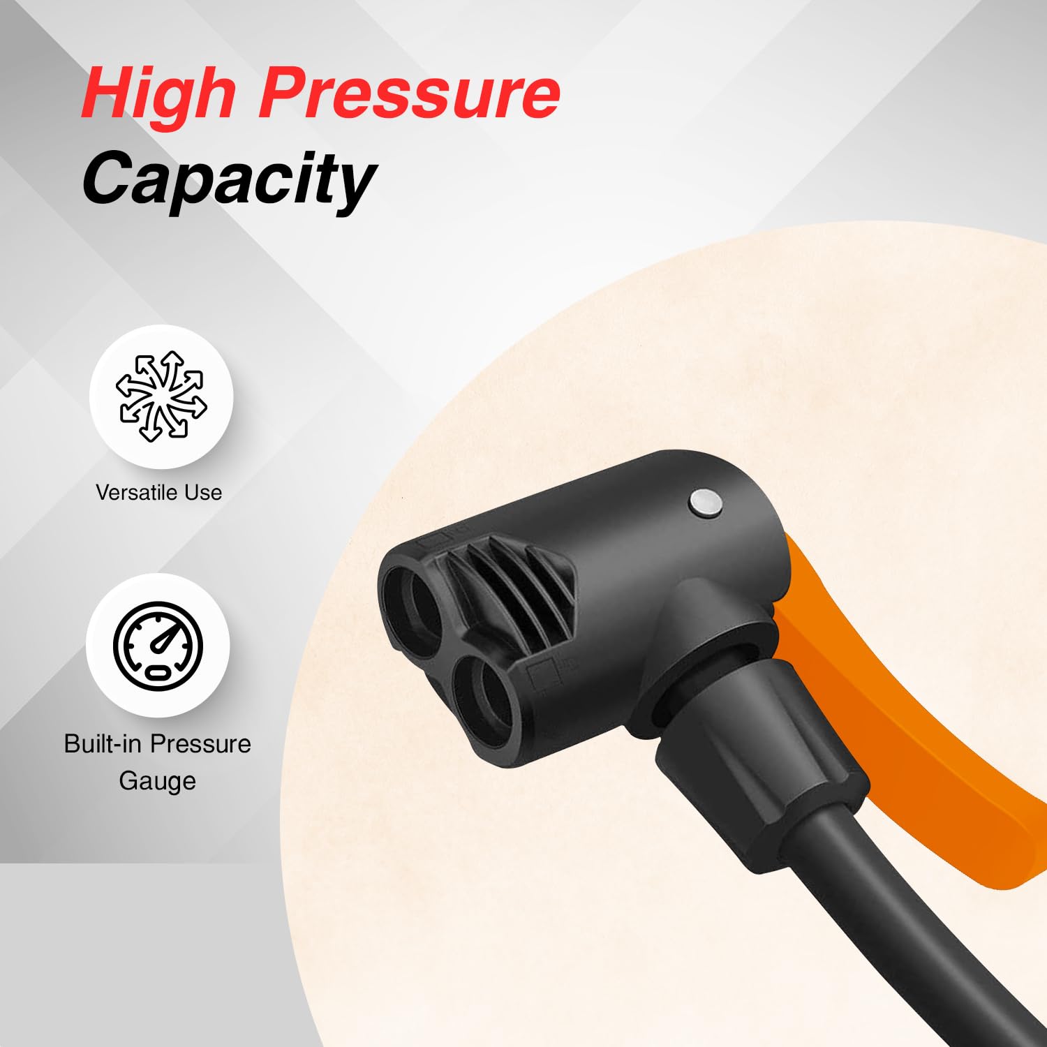 Cycle Pump for Bicycle, Football, Balloon High Pressure Foot Air Pump
