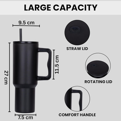 1200ML Stainless Steel Tumbler – Hot & Cold with Handle
