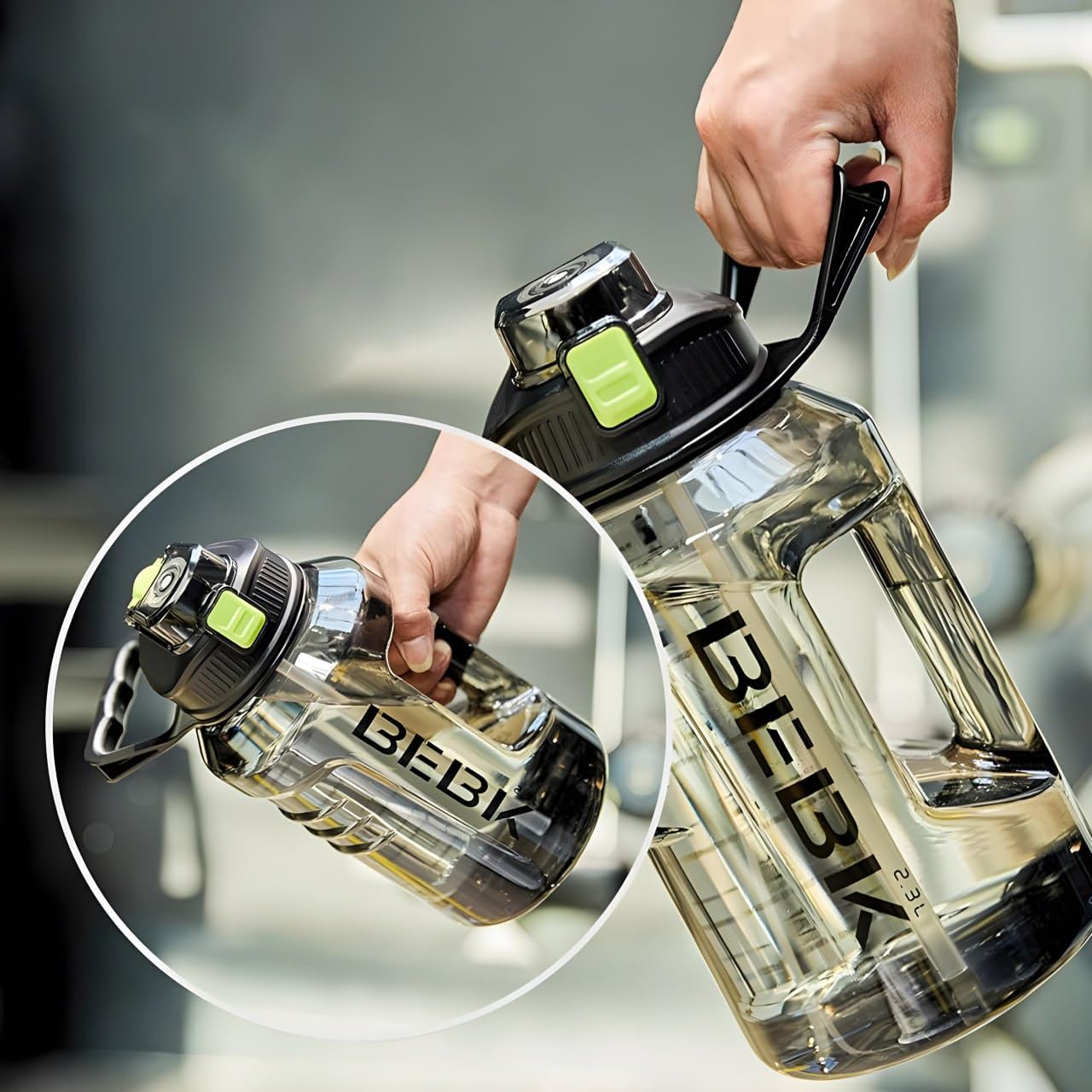 2.3 Litre Outdoor Camping Travel Water Bottle with Straw