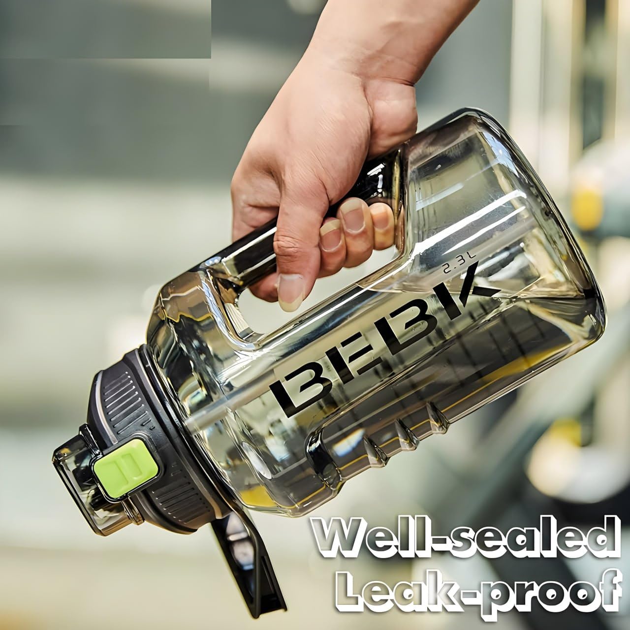 2.3 Litre Outdoor Camping Travel Water Bottle with Straw