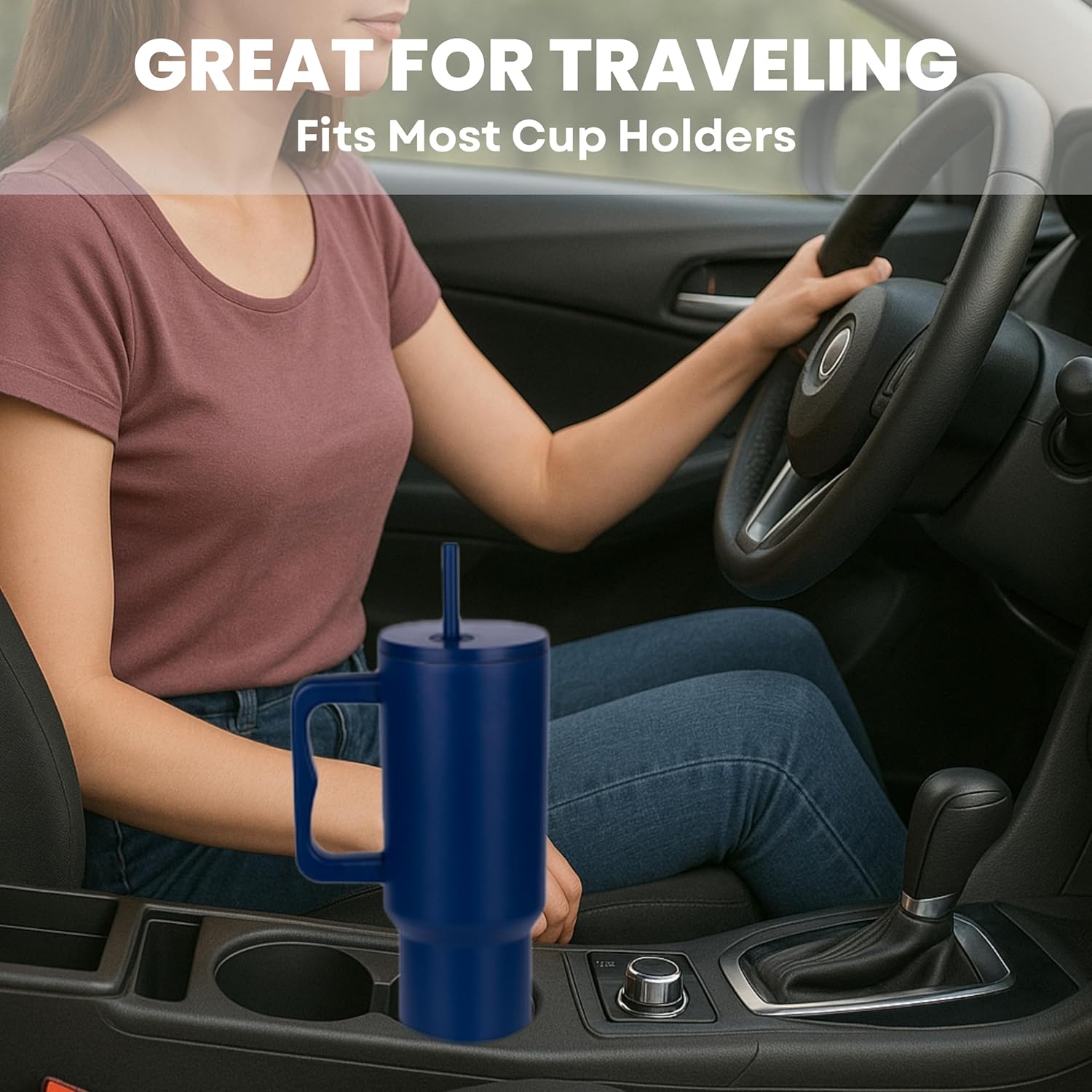 1200ML Stainless Steel Tumbler Hot and Cold with Handle