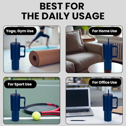 1200ML Stainless Steel Tumbler Hot and Cold with Handle