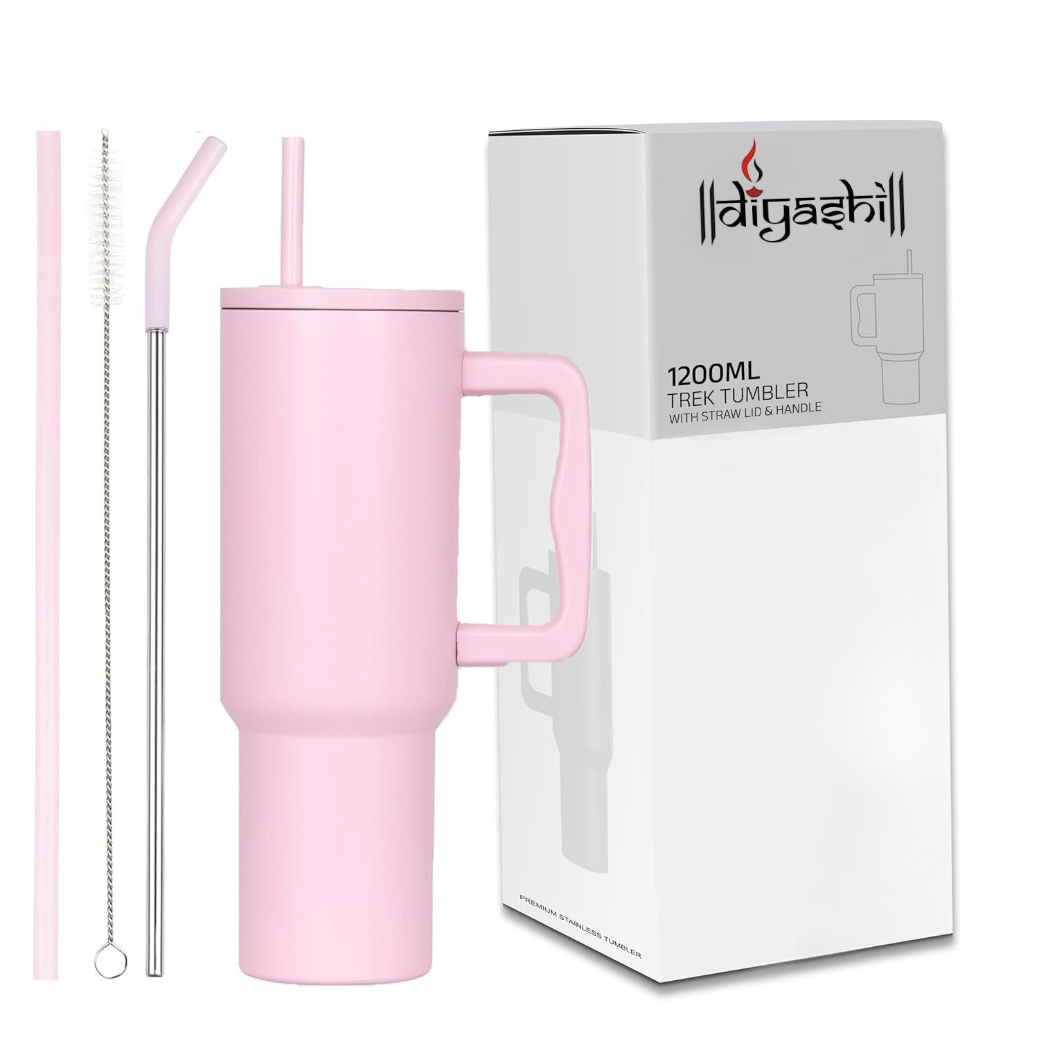 1200ML Stainless Steel Tumbler with Handle - DIYASHI