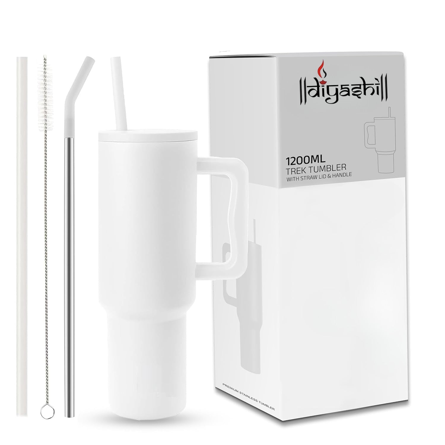 1200ML Stainless Steel Tumbler Bottle Hot & Cold With Handle | Gym & Travel Bottle