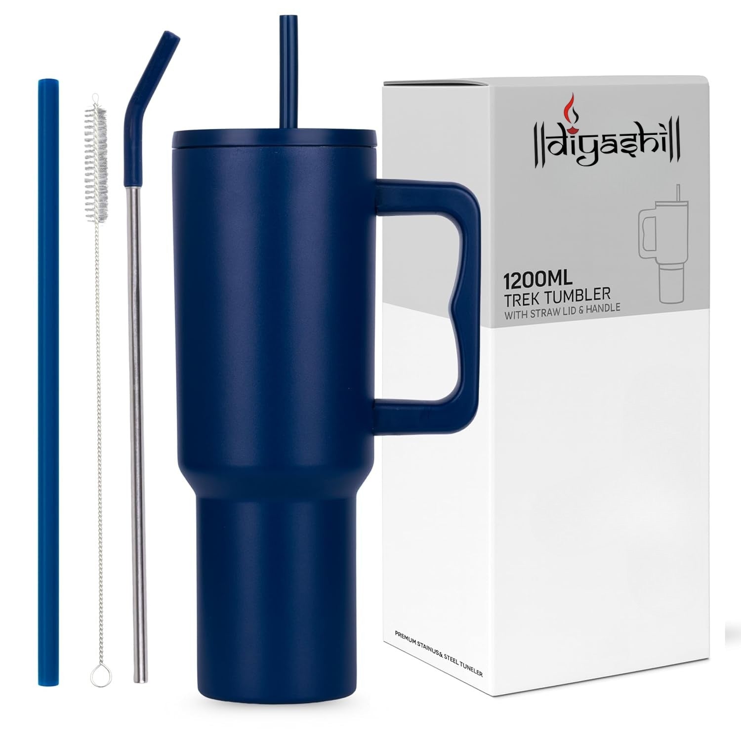 1200ML Stainless Steel Tumbler Bottle Hot & Cold With Handle | Gym & Travel Bottle
